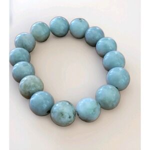 Genuine Jadeite Jade Bracelet Floating Flower 13mm 63g Natural